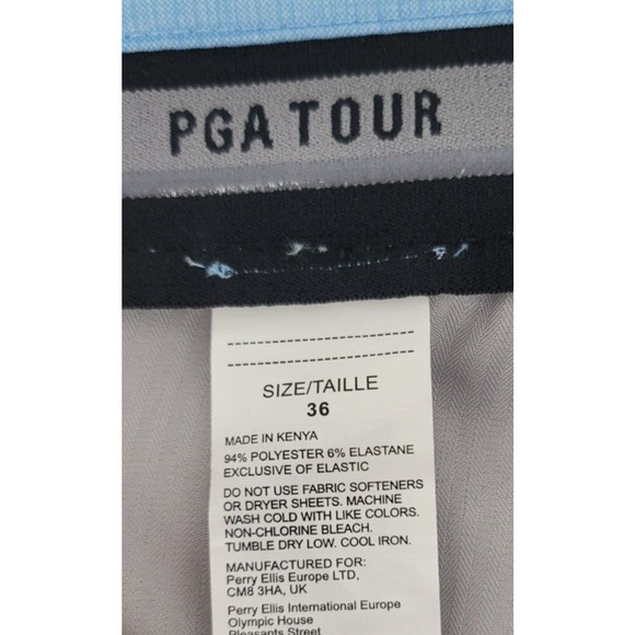 PGA TOUR Men's Striped 8" Golf Shorts‎ UPF 50 Moisture-Wicking Stretch Fabric 36 - Picture 5 of 5